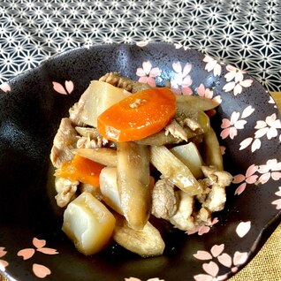 ごはんが進む！ごぼうと豚肉の煮物